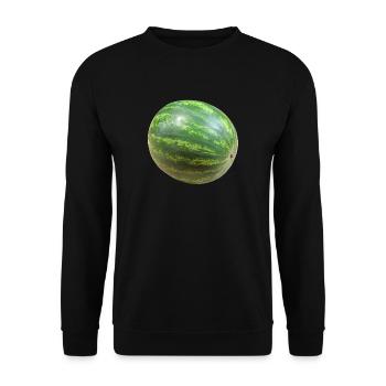 melon watermelon watermelon veggie gemues - Unisex Sweatshirt - black - Front - Alina (178cm) & Michal (187cm)