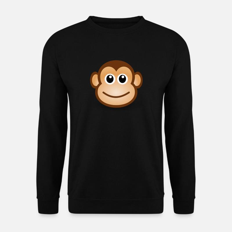 Monkey Face Gift Idea - Unisex Sweatshirt - black