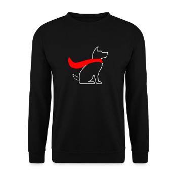 Superdog - Super Dog - Hero - Hero - Unisex Sweatshirt - black - Front - Alina (178cm) & Michal (187cm)