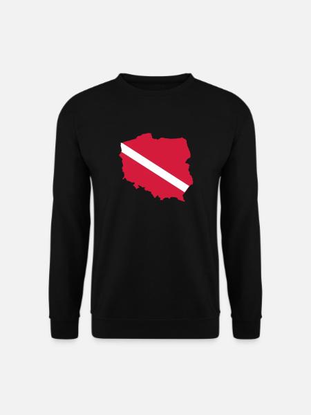 Polen tauchen - Unisex Pullover - Schwarz