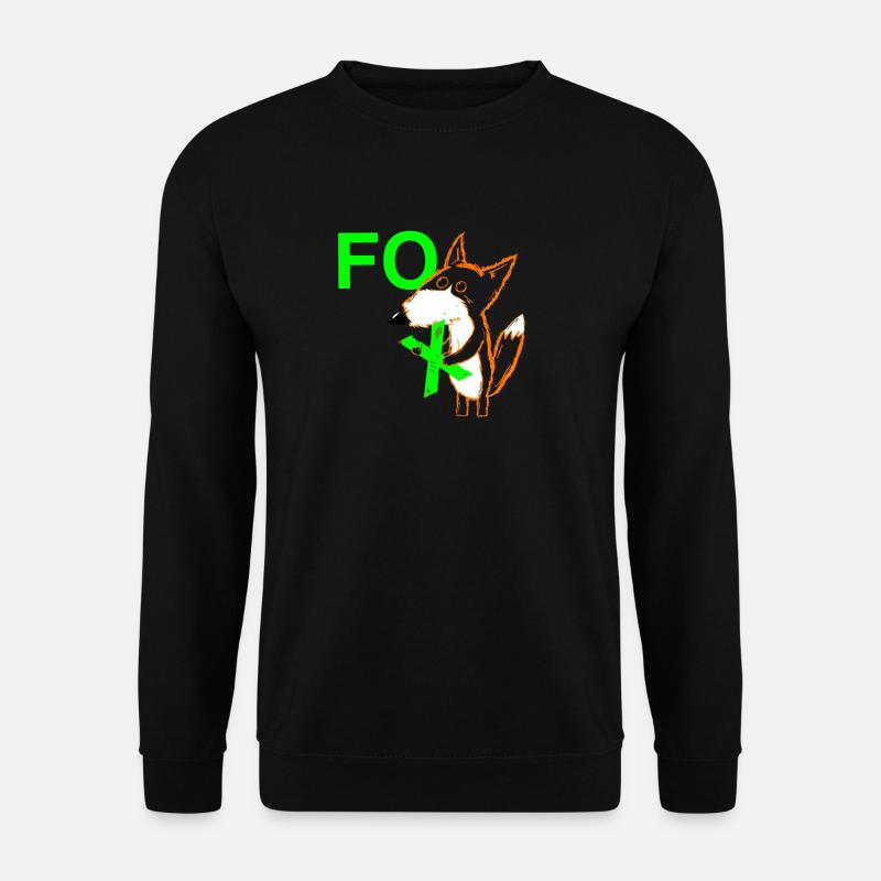 Le X dans FOX - Sweat-shirt Unisexe - noir