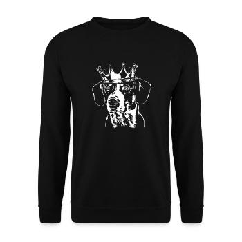 ENTLEBUCHER CHIEN Chien Wilsigns - Sweat-shirt Unisexe - noir - Devant - Alina (178cm) & Michal (187cm)