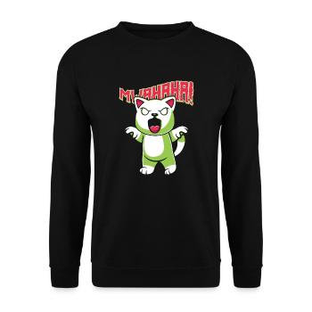 Skull Horror Halloween Gift - Unisex Sweatshirt - black - Front - Alina (178cm) & Michal (187cm)