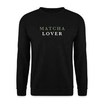Amoureux du matcha et du thé vert - Sweat-shirt Unisexe - noir - Devant - Alina (178cm) & Michal (187cm)