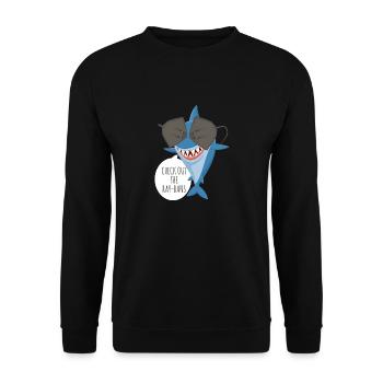 Découvrez le design amusant de Ray Bans. - Sweat-shirt Unisexe - noir - Devant - Alina (178cm) & Michal (187cm)