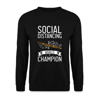 Fagottrohr für Fagottist und Fagottorchester - Unisex Pullover - Schwarz - Vorne - Alina (178cm) & Michal (187cm)