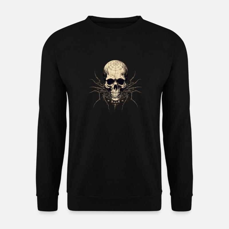 Spider Skull - Unisex Sweatshirt - black