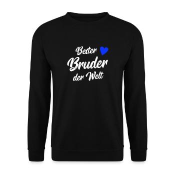 bester bruder - Unisex Pullover - Schwarz - Vorne - Alina (178cm) & Michal (187cm)