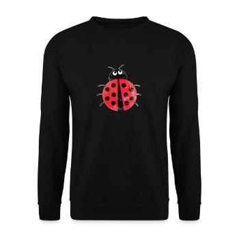 Coccinelle chemise printemps cadeau insecte - Sweat-shirt Unisexe - noir - Devant - Alina (178cm) & Michal (187cm)