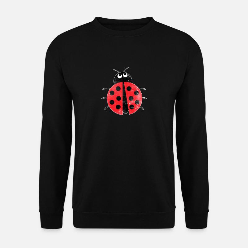 Marienkäfer shirt Frühling Geschenk Insekt - Unisex Pullover - Schwarz