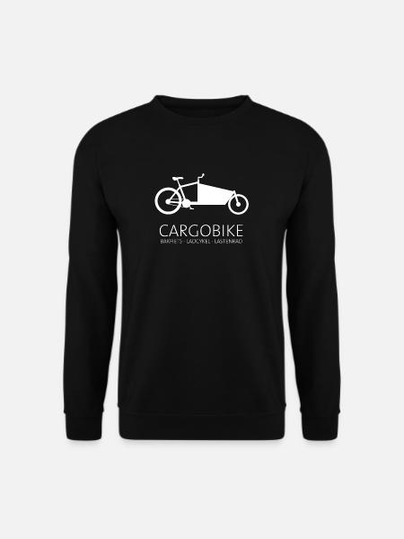 Cargobike Bakfiets Ladcykel Lastenrad - Unisex Pullover - Schwarz