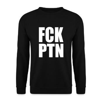 fck ptn - Unisex Sweatshirt - black - Front - Alina (178cm) & Michal (187cm)