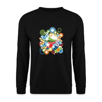 72 - Unisex Pullover - Schwarz - Vorne - Alina (178cm) & Michal (187cm)