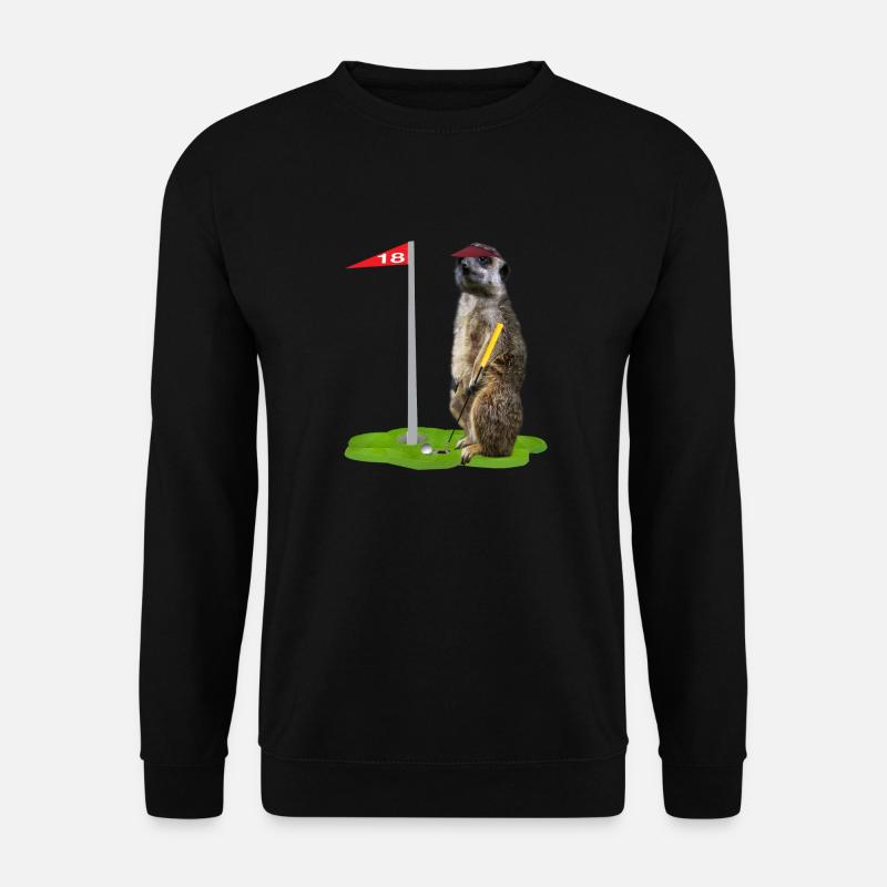Golf-Erdmännchen - Unisex Pullover - Schwarz