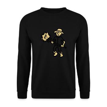 Farmer hay - Unisex Sweatshirt - black - Front - Alina (178cm) & Michal (187cm)