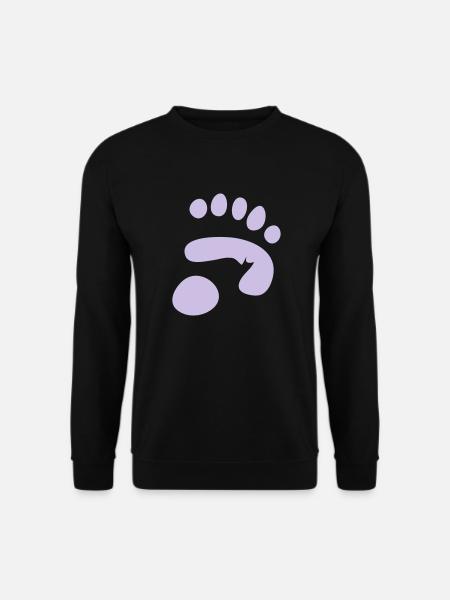 panda paw print - Unisex Sweatshirt - black