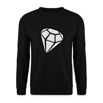 Diamant - Unisex Pullover - Schwarz - Vorne - Alina (178cm) & Michal (187cm)