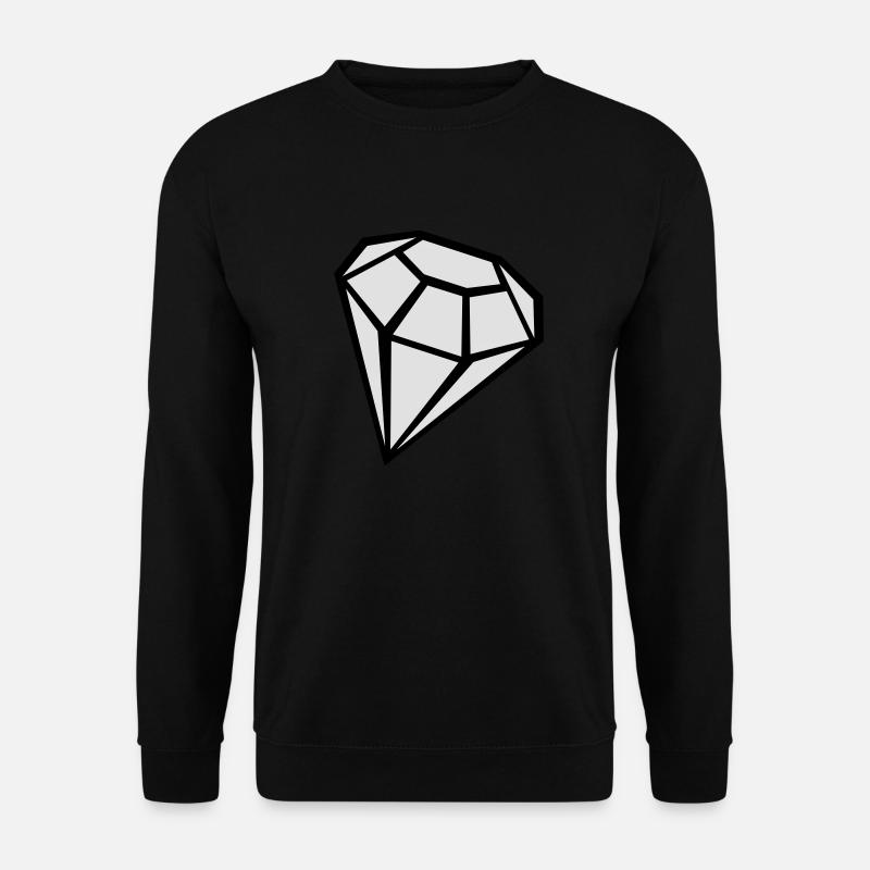 Diamant - Unisex Pullover - Schwarz