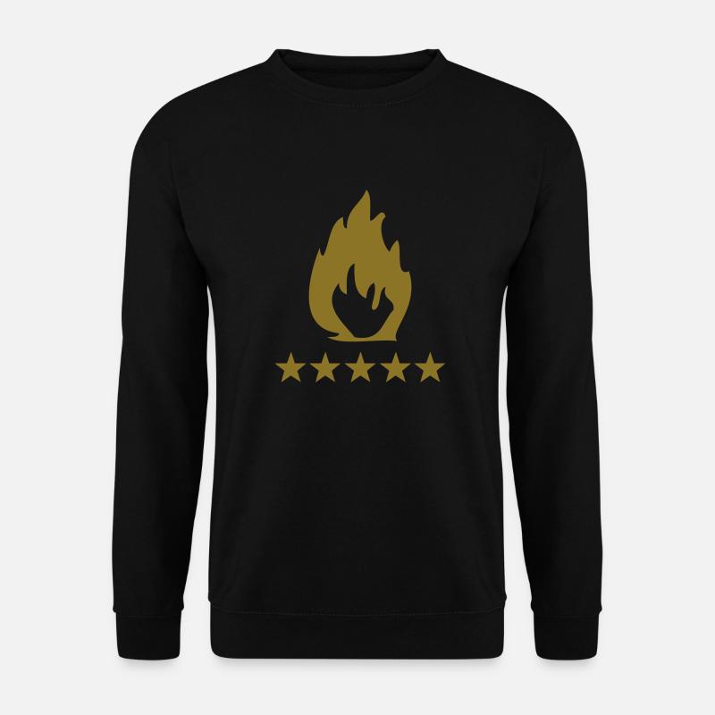 feuer 5 star - Unisex Pullover - Schwarz