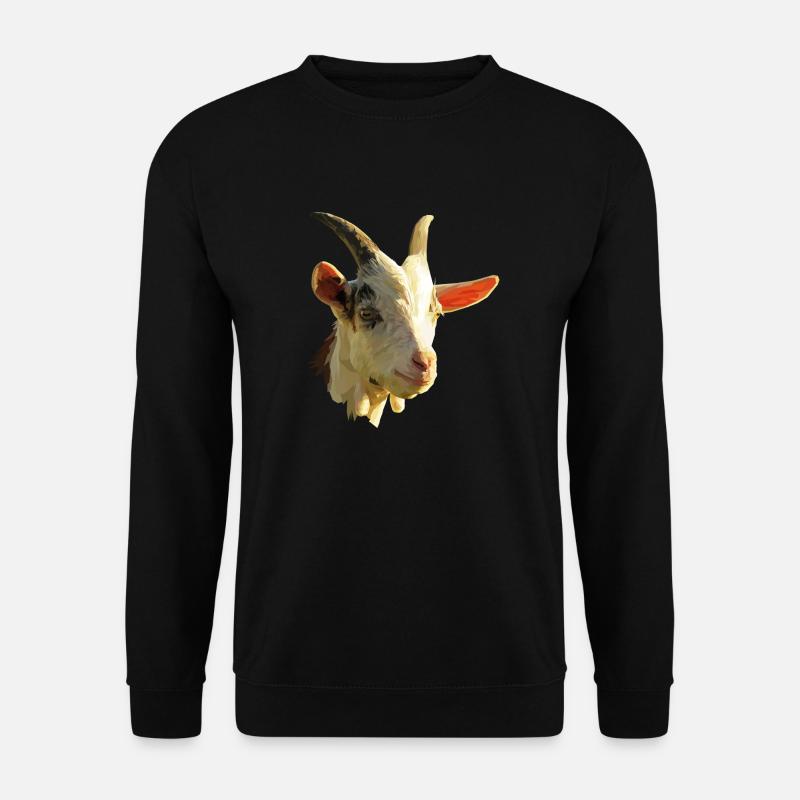 Ziegen T-Shirts Geschenk - Unisex Pullover - Schwarz