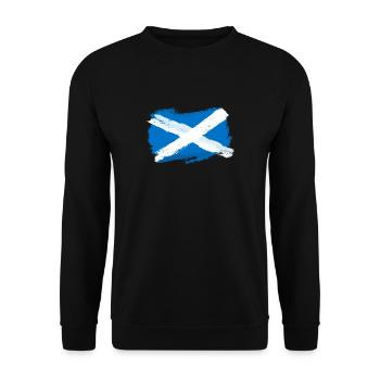 Scotland souvenir Scottish flag gift - Unisex Sweatshirt - black - Front - Alina (178cm) & Michal (187cm)