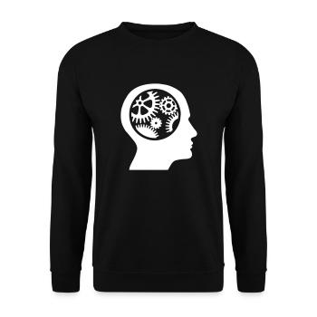 Vitesse dans la tête - Sweat-shirt Unisexe - noir - Devant - Alina (178cm) & Michal (187cm)
