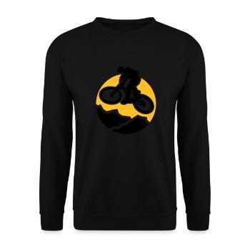 MountainBiker3 - Sweat-shirt Unisexe - noir - Devant - Alina (178cm) & Michal (187cm)