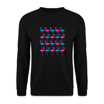 cool beaucoup équipe modèle rangée silhouette contour fla - Sweat-shirt Unisexe - noir - Devant - Alina (178cm) & Michal (187cm)