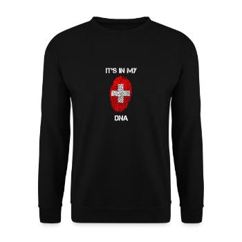 DNA Suisse SUI Suisse - Sweat-shirt Unisexe - noir - Devant - Alina (178cm) & Michal (187cm)