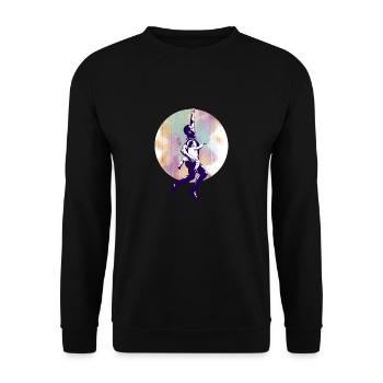 MALIAN HERO - Unisex Sweatshirt - black - Front - Alina (178cm) & Michal (187cm)