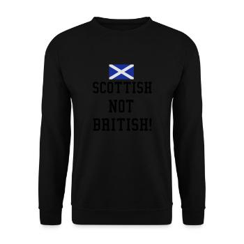 Scottish - Unisex Sweatshirt - black - Front - Alina (178cm) & Michal (187cm)