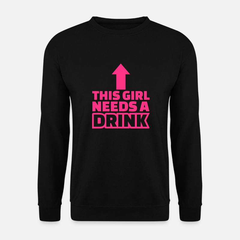 Alkohol - Unisex Pullover - Schwarz