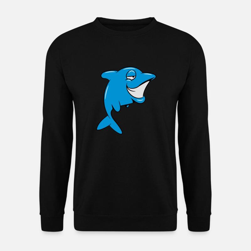 Delfin witty - Unisex Sweatshirt - black