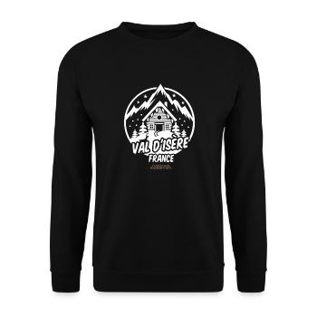 Val d'Isère - Unisex Pullover - Schwarz - Vorne - Alina (178cm) & Michal (187cm)