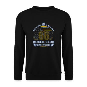 66 aventures - moteurs de Bavière - Sweat-shirt Unisexe - noir - Devant - Alina (178cm) & Michal (187cm)