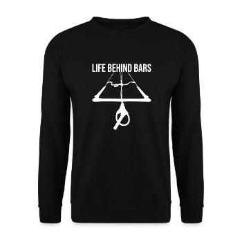 Life behind bars - Unisex Sweatshirt - black - Front - Alina (178cm) & Michal (187cm)