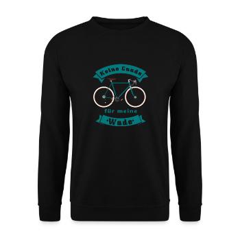 keine gnade für meine wade - Unisex Pullover - Schwarz - Vorne - Alina (178cm) & Michal (187cm)