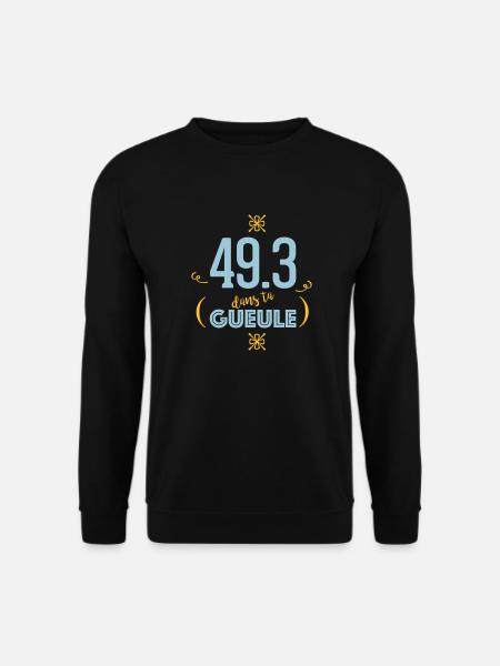 49.3 In deinem Mund - Unisex Pullover - Schwarz