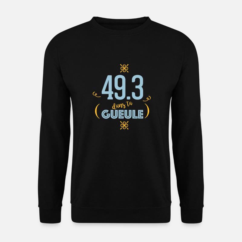 49.3 In deinem Mund - Unisex Pullover - Schwarz