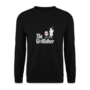 Grillfather Grill Grillmeister cadeau de grillade - Sweat-shirt Unisexe - noir - Devant - Alina (178cm) & Michal (187cm)