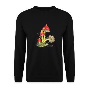 Blackening sapling - Unisex Sweatshirt - black - Front - Alina (178cm) & Michal (187cm)