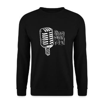 Sing With Me - Unisex Pullover - Schwarz - Vorne - Alina (178cm) & Michal (187cm)
