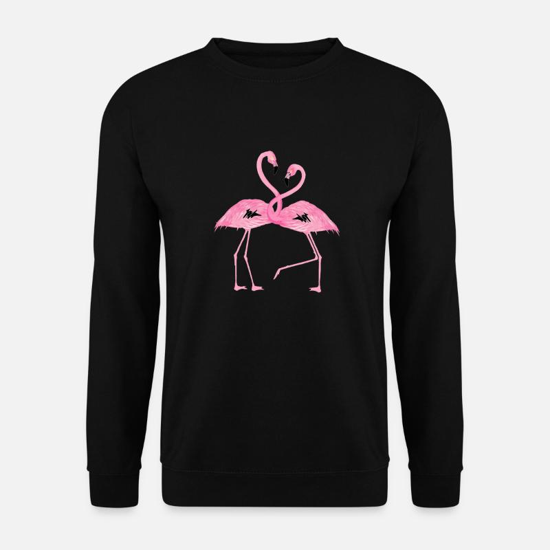 flamingo design - Unisex Sweatshirt - black