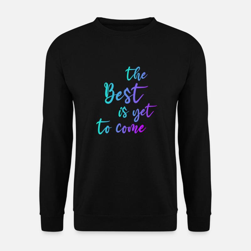 THE BEST GRADIENT BLUE PURPLE - Unisex Pullover - Schwarz