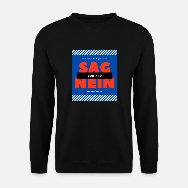 AFD! Nein! - Unisex Pullover - Schwarz
