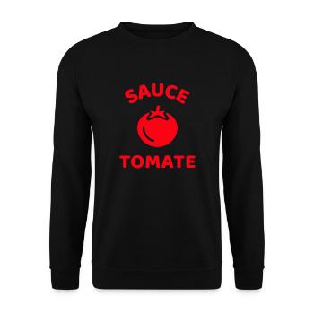 Tomato Sauce - Unisex Sweatshirt - black - Front - Alina (178cm) & Michal (187cm)