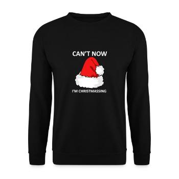 XMas - Christmas - Unisex Sweatshirt - black - Front - Alina (178cm) & Michal (187cm)