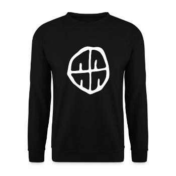 Tambour chaman - Sweat-shirt Unisexe - noir - Devant - Alina (178cm) & Michal (187cm)
