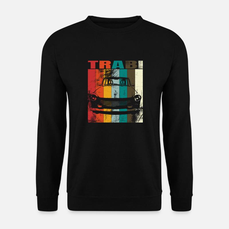 Trabi Ostdeutschland Auto DDR Kult Retro Vintage - Unisex Pullover - Schwarz