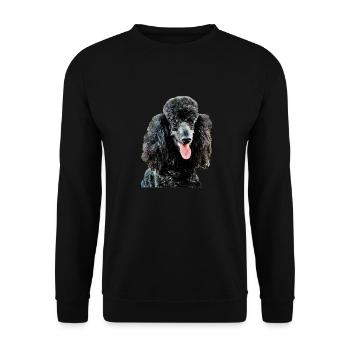 Caniche 3 - Sweat-shirt Unisexe - noir - Devant - Alina (178cm) & Michal (187cm)